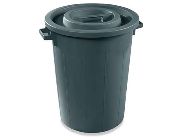Plastic waste Barrel Black 120 L