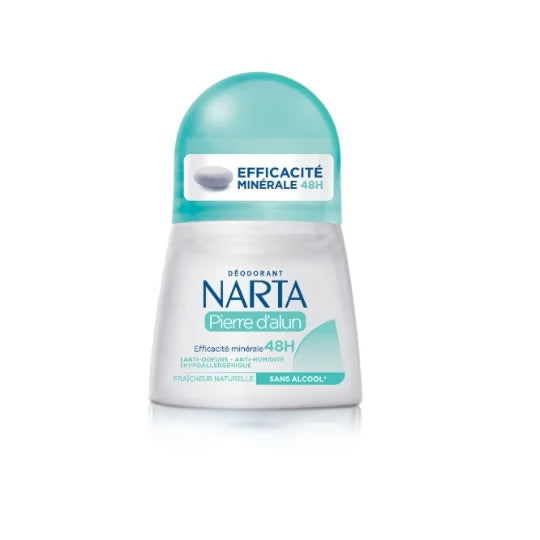 Narta Deodorant Pierre D'alun Roll-On Efficacite Minerale 48h