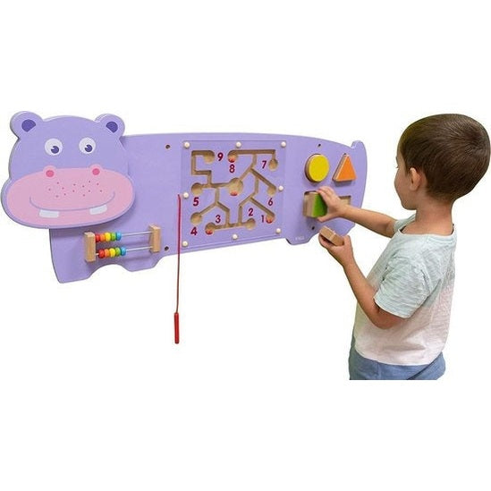 Viga Toys Wooden Wall Toy-Hippo
