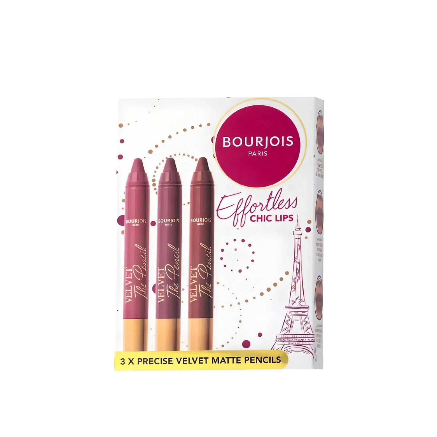 '-30% Bourjois Effortless Chic Lips Velvet Matte Pencils Kit