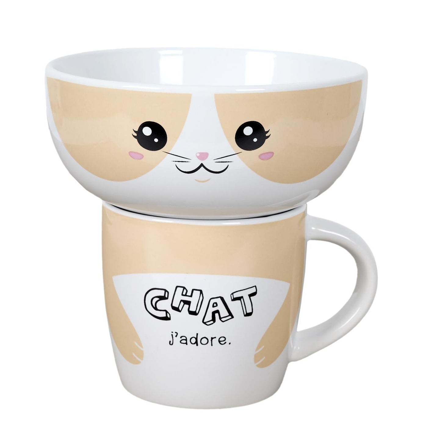 MUG AND BOWL KAWAII M12