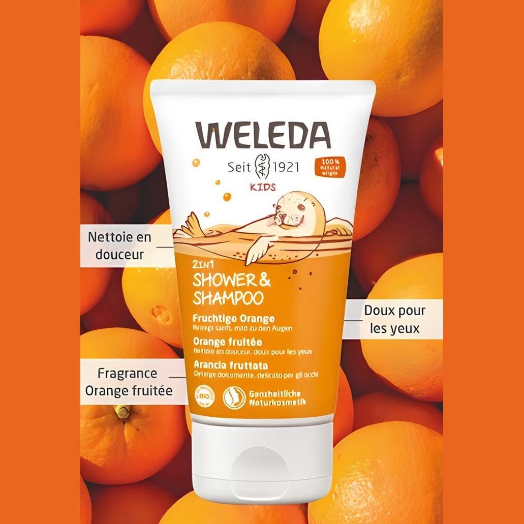 Weleda Kids 2 in 1 Shampoo And Body Wash Happy Orange 150ML