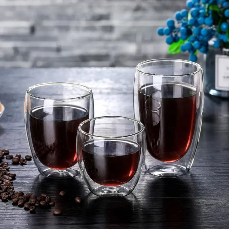 350ml Double Glass Cup (D8.50 x H11.50)CM ( FR-12 )