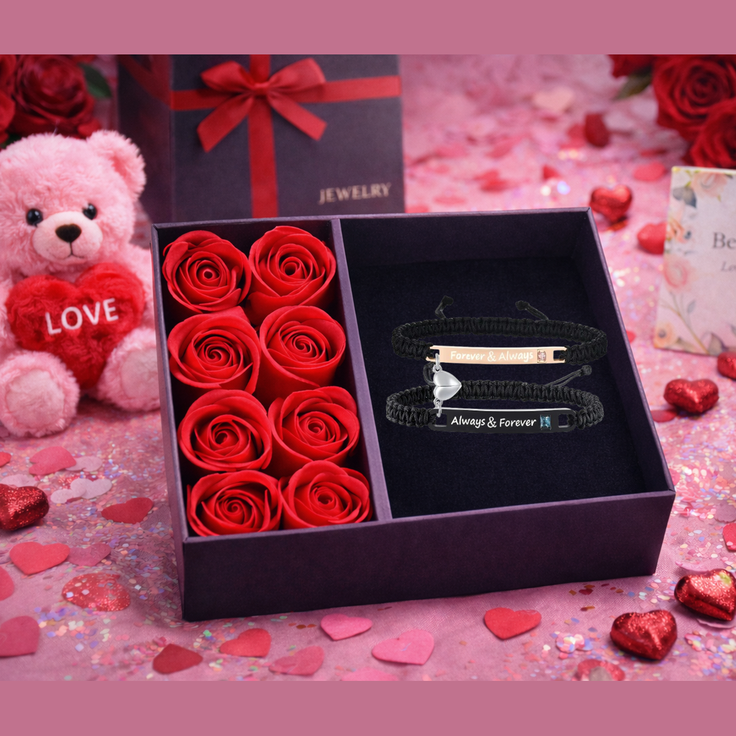 Forever & Always Magnetic Couple Bracelets