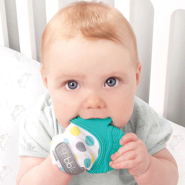 BBLUV - Glüv Teething Mitten - Aqua
