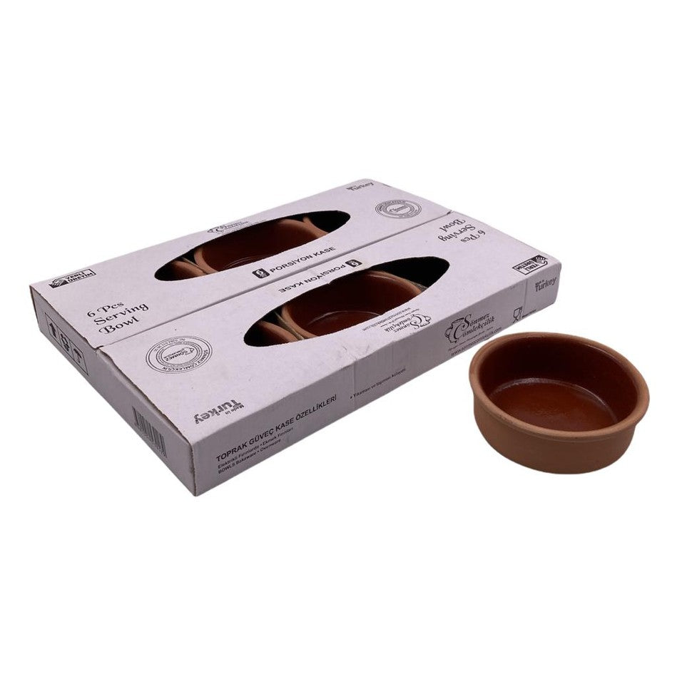 Set of 6 Clay Bowls 11.5 x 4 cm