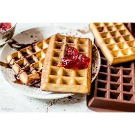 Waffle Making Mold Silicone, 4 Cavity, Non-Stick, Oven & Fridge Safe