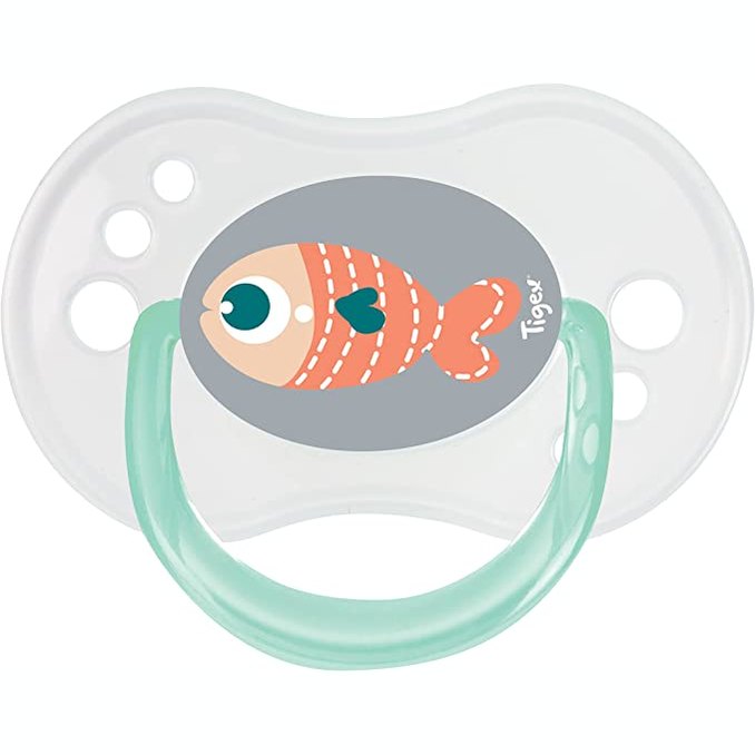 Tigex - Reversible Silicone Pacifiers 0-6m - Pack of 3 - Mixed