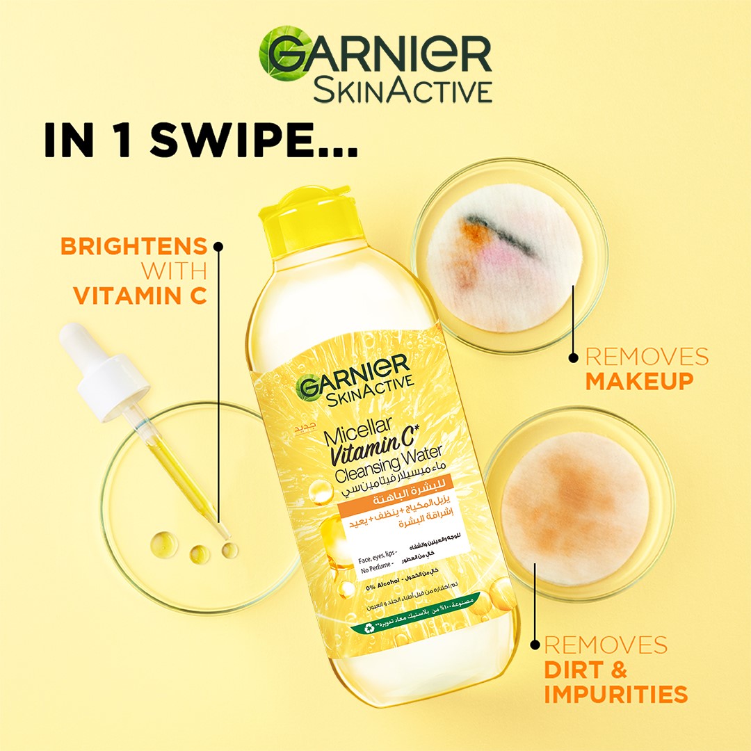 Garnier Micellar Brightening Cleanser Water with Vitamin C 400ML