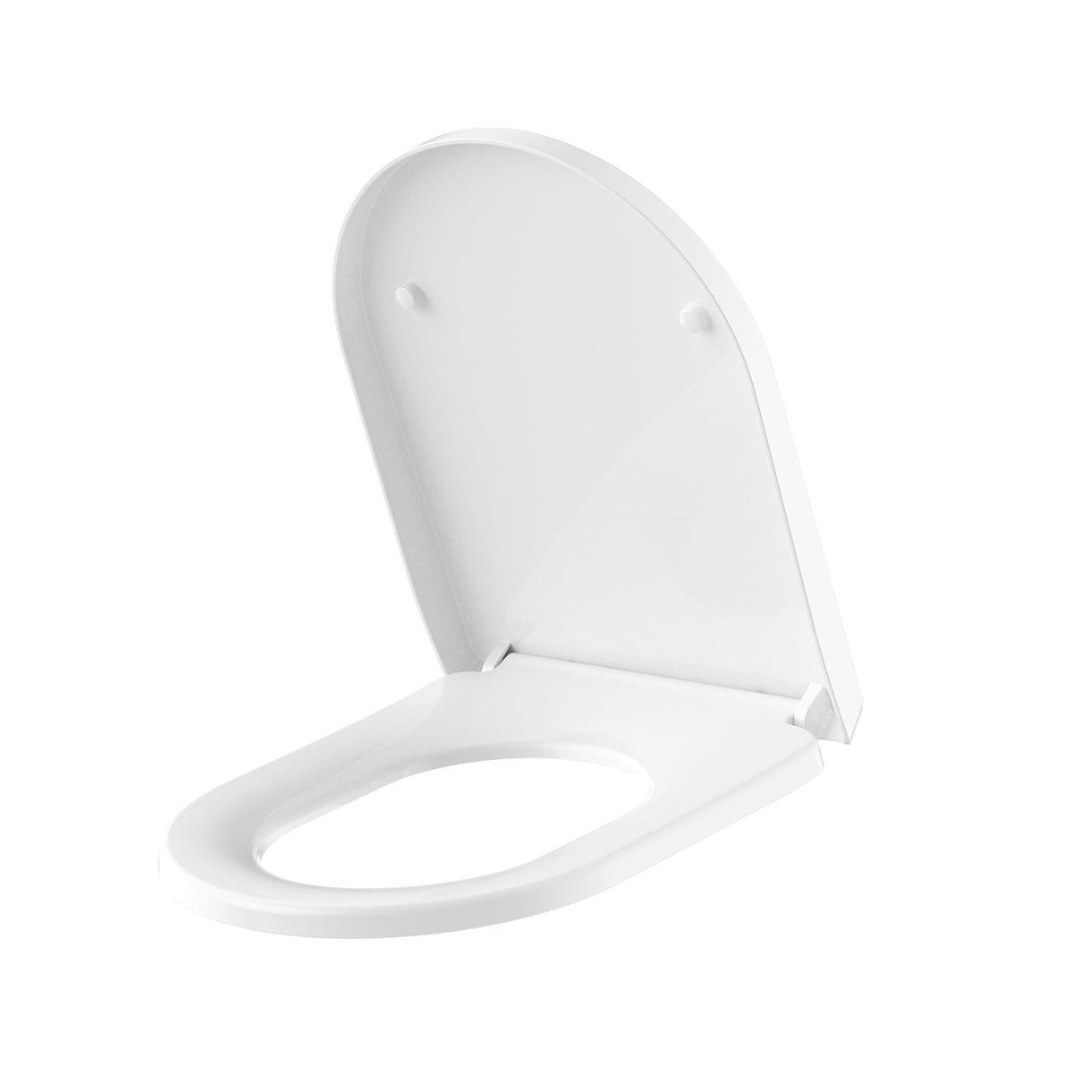 JOMOO Toilet Seat, Slow Close Removable PP Toilet Seat Cover, Quick-Release Hinges with Grip-Tight Bumpers, Easy Clean, Ergonomic Comfort Toilet Seat Lid (V Shape)