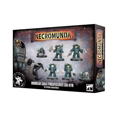 Games Workshop - Warhammer Necromunda: Squats Prospectors Exo-Kyn, Plastic Miniatures, Age 14+, Ironhead Squats