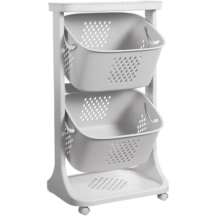 Trolley Vegetable Fruit Storage Rack with Wheels