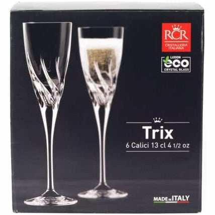 RCR trix flute goblet 13cl - set of 6