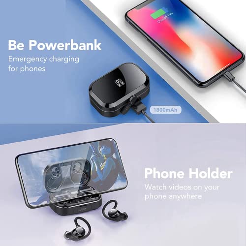 Kt1 - Bluetooth Earbuds with 120hrs Playtime, IPX7 Waterproof, Deep Bass