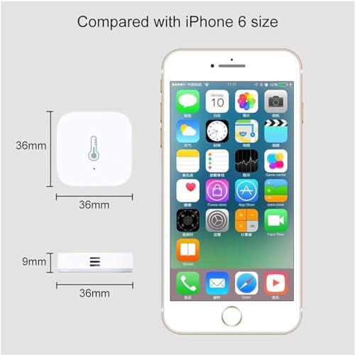 Aqara - HomeKit Compatible Temperature & Humidity Sensor, Compact Design, Accurate Readings