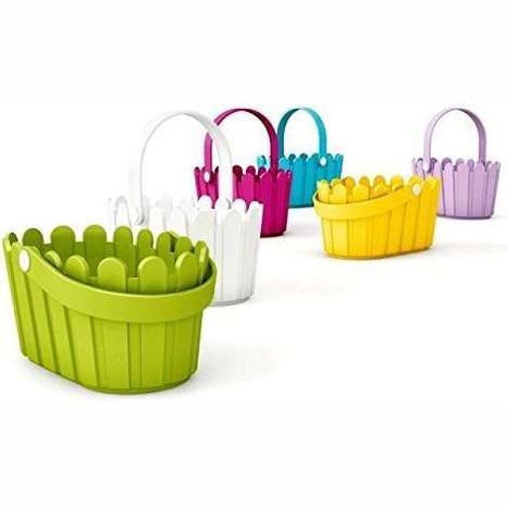 Emsa 513925 Flower Pot- basket, country House Style- 28 x 18 cm – Green