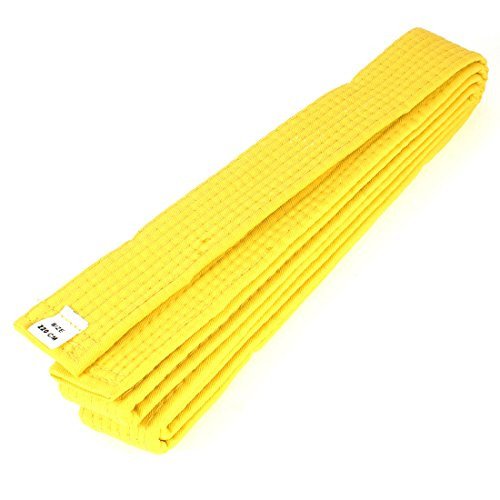 Alcoa - PrimeYellow 220cm Flexible Karate Belt for TaeKwonDo & Judo, Lightweight Design