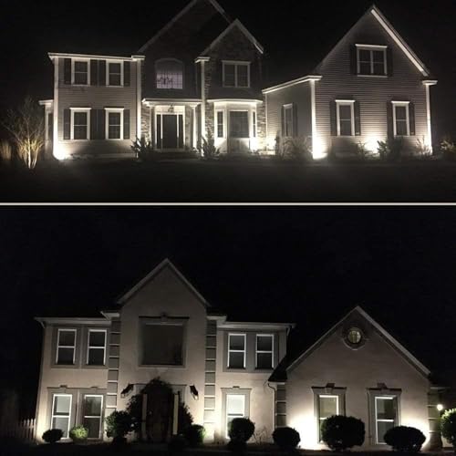 Ygapuzi - 5W LED Landscape Lights, 12V Low Voltage, Cool White, Pack of 2
