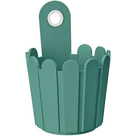 Emsa 518107 Mini Barrel – Flowerpot -Ø 6.5 cm – turquoise green