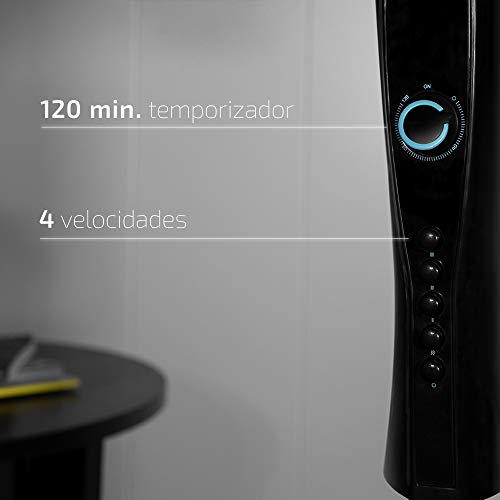 Cecotec - EnergySilence 520 Power Pedestal Fan with 4 Speeds & 2-Hour Timer
