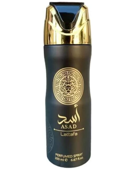 Lattafa Asad Perfumed Deodorant Spray for Men, 6.7 Ounce
