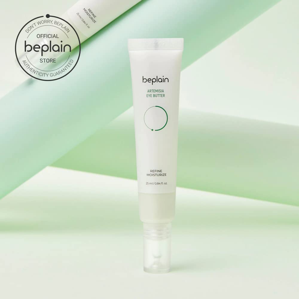 beplain Artemisia Eye Butter with Niacinamide and Adenosine for Puffy Eye Bags Fine Lines Dark Circles Wrinkles, Korean Skin Care 25ml,0.84 fl.oz - Medaid International