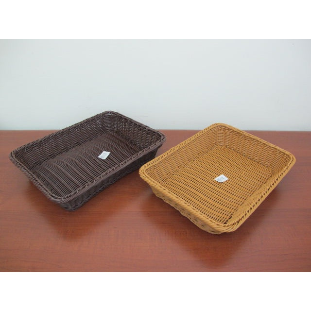 LArge Rectangular woven bread basket