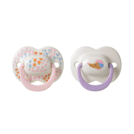 Tommee Tippee - Ultra Fit Silicone Soother - (6-18m) - 2pack - Girl Deco - NEW!!