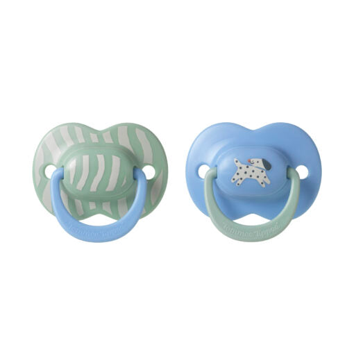 Tommee Tippee - Ultra Fit Silicone Soother - (6-18m) - 2pack - Boy Deco - NEW!!