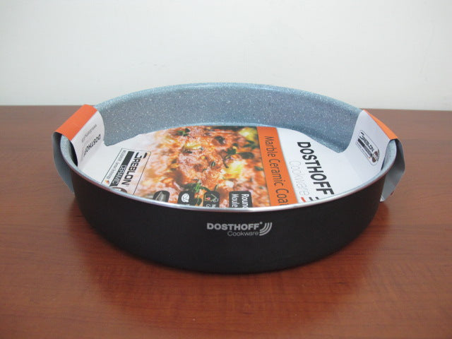 DOSTHOFF ROUND OVEN TRAY BLACK 36 CM