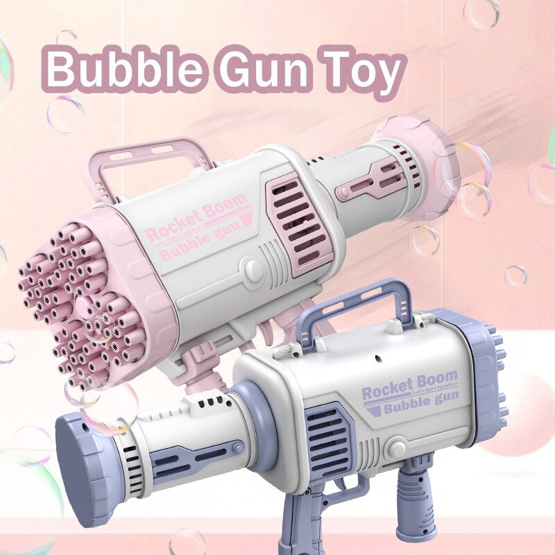 Rechargeable Bubble Machine Gun Extended Version 68 Holes