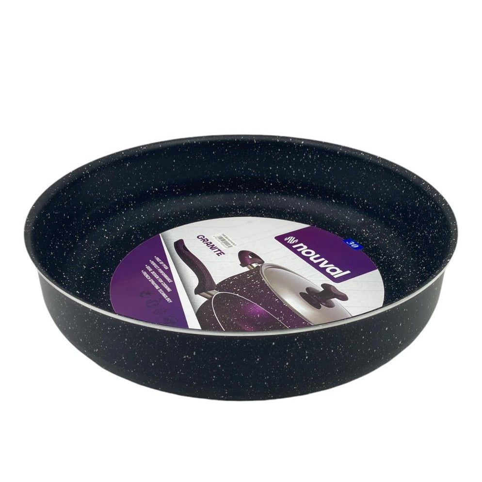 Black Granite Nouval Round Oven Tray 30 cm