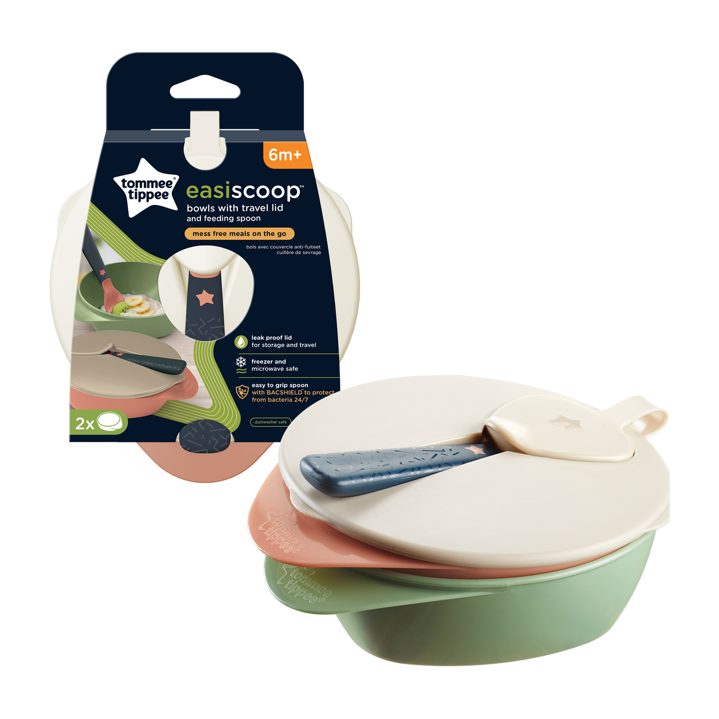 Tomme Tippee - Easy Scoop Feeding Bowl & Lid