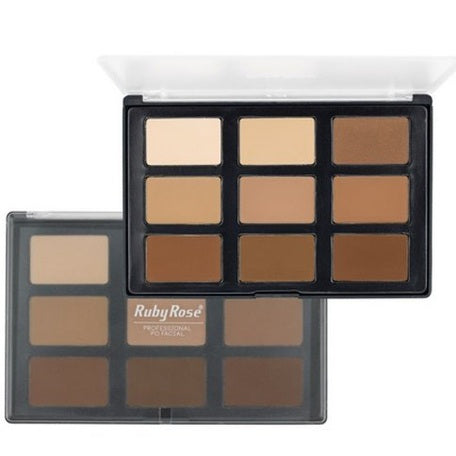 Ruby rose contouring powder palette HB-7208