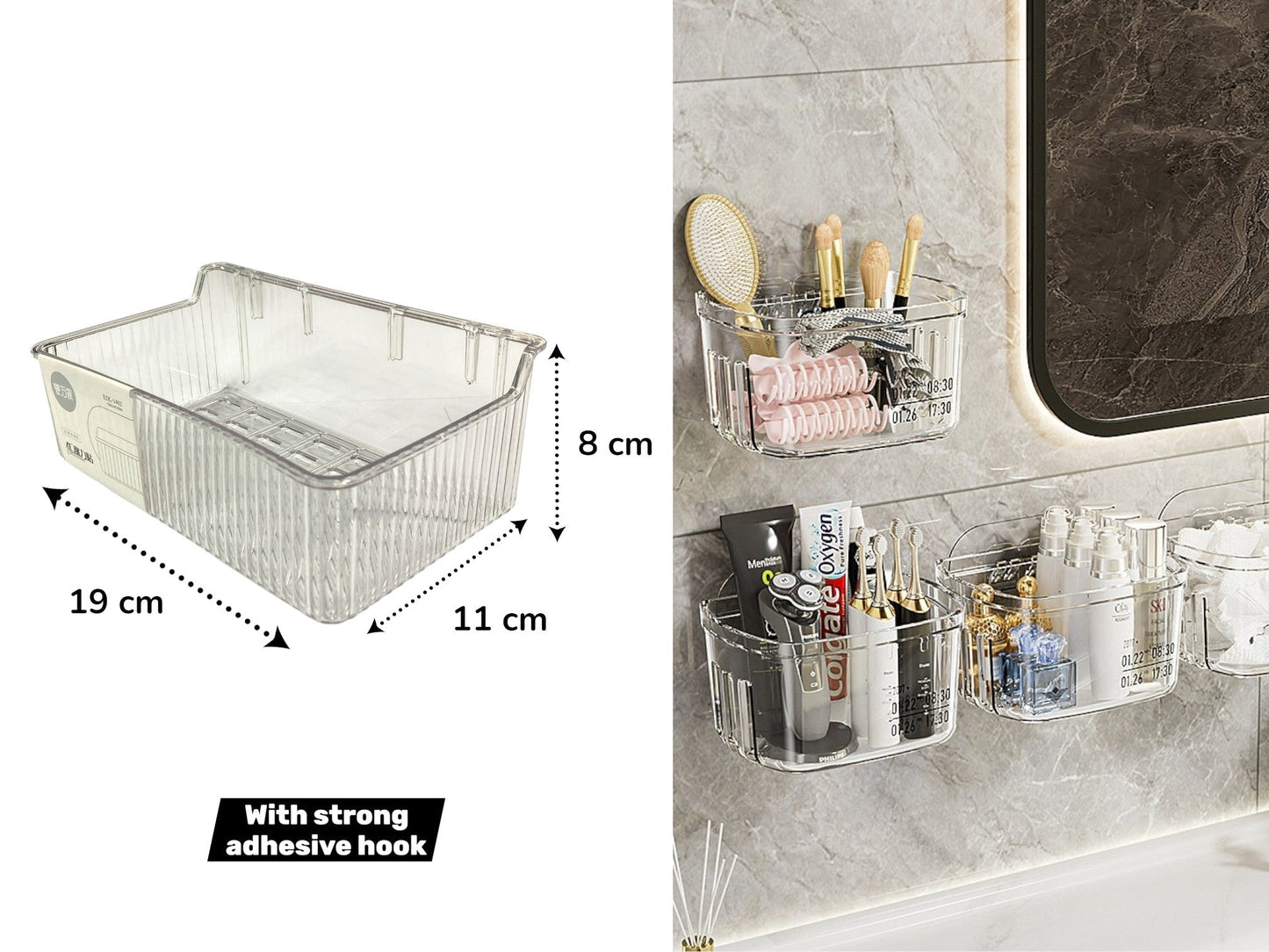 Perforated Unbreakable Transparent Storage Organizer 2