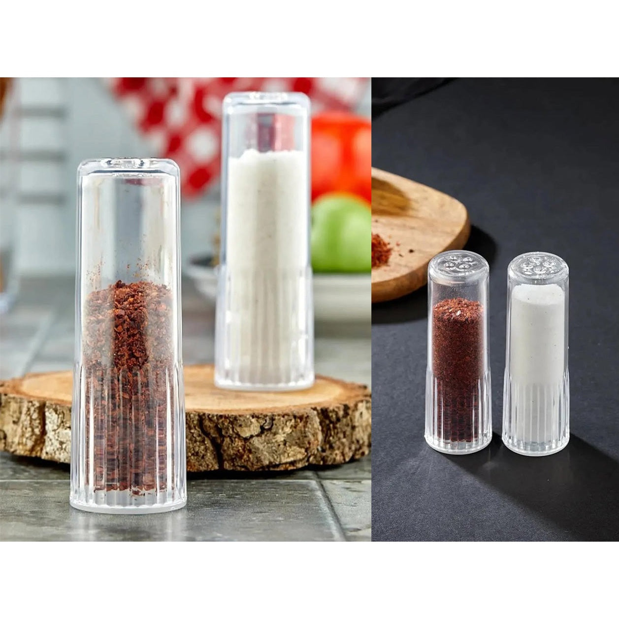 Acrylic Salt and Pepper Shaker Set