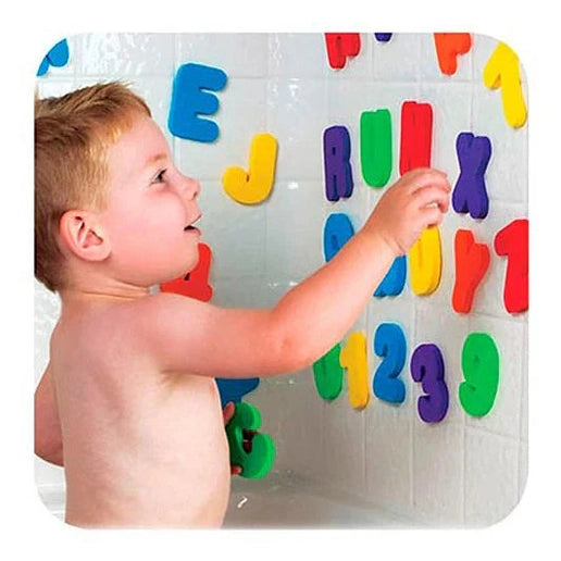 Munchkin - Learn Bath Letters&Numbers - Bright Educational Bath Toy
