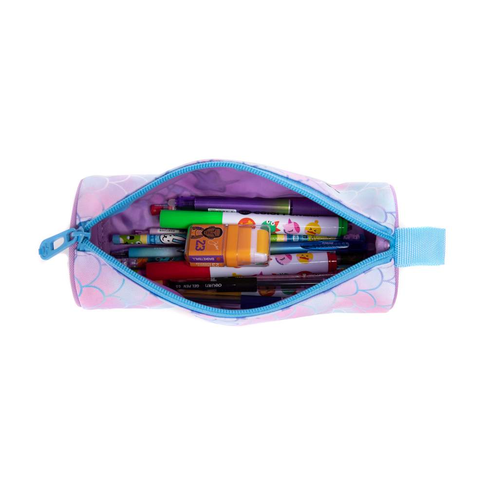 (NET) School Bag with Lunch Bag and Pencil Case Mermaid Set Of 3 Pcs