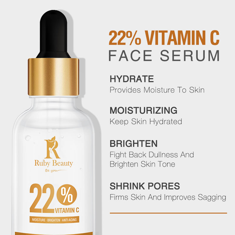 Ruby beauty 22% vitamin C face serum 30ml sc125
