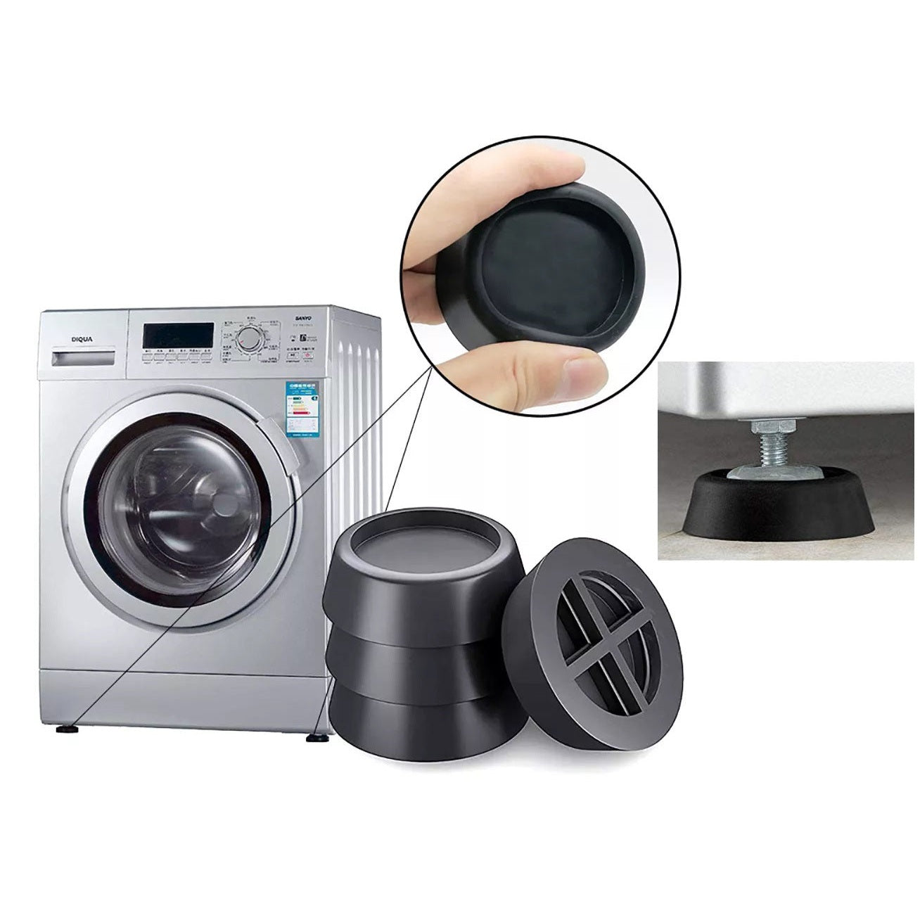 Anti Vibration Pads Set for Dryer or Washer Machine
