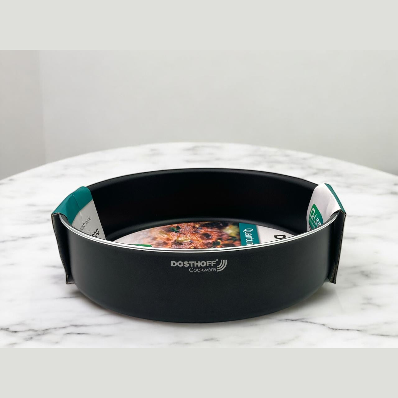 Dosthoff Black Quantum Round Oven Tray 28 cm