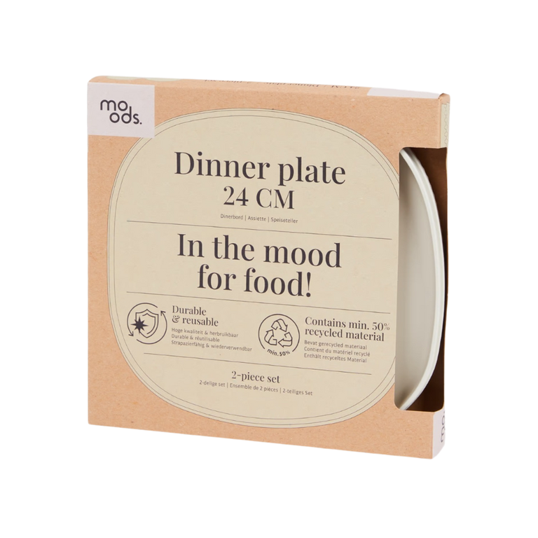 Dinner Plate 24 cm 2-Piece Set By Moods