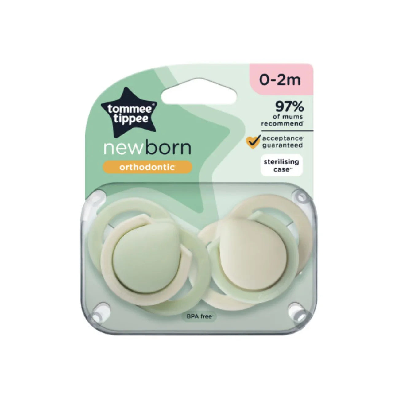 Tommee Tippee - Newborn Soother Extra Small - 0-2m -2pcs