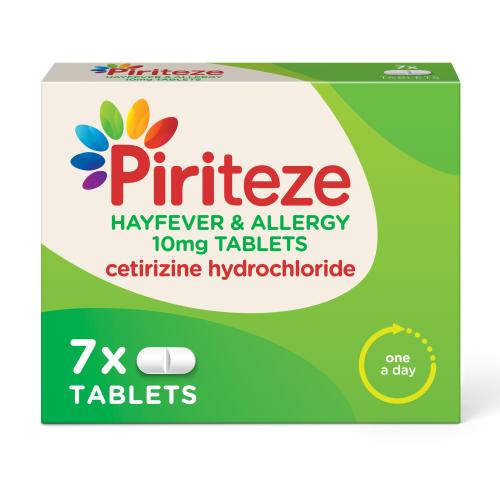 Piriteze - Allergy One-a-day 7 Tablets - Medaid International