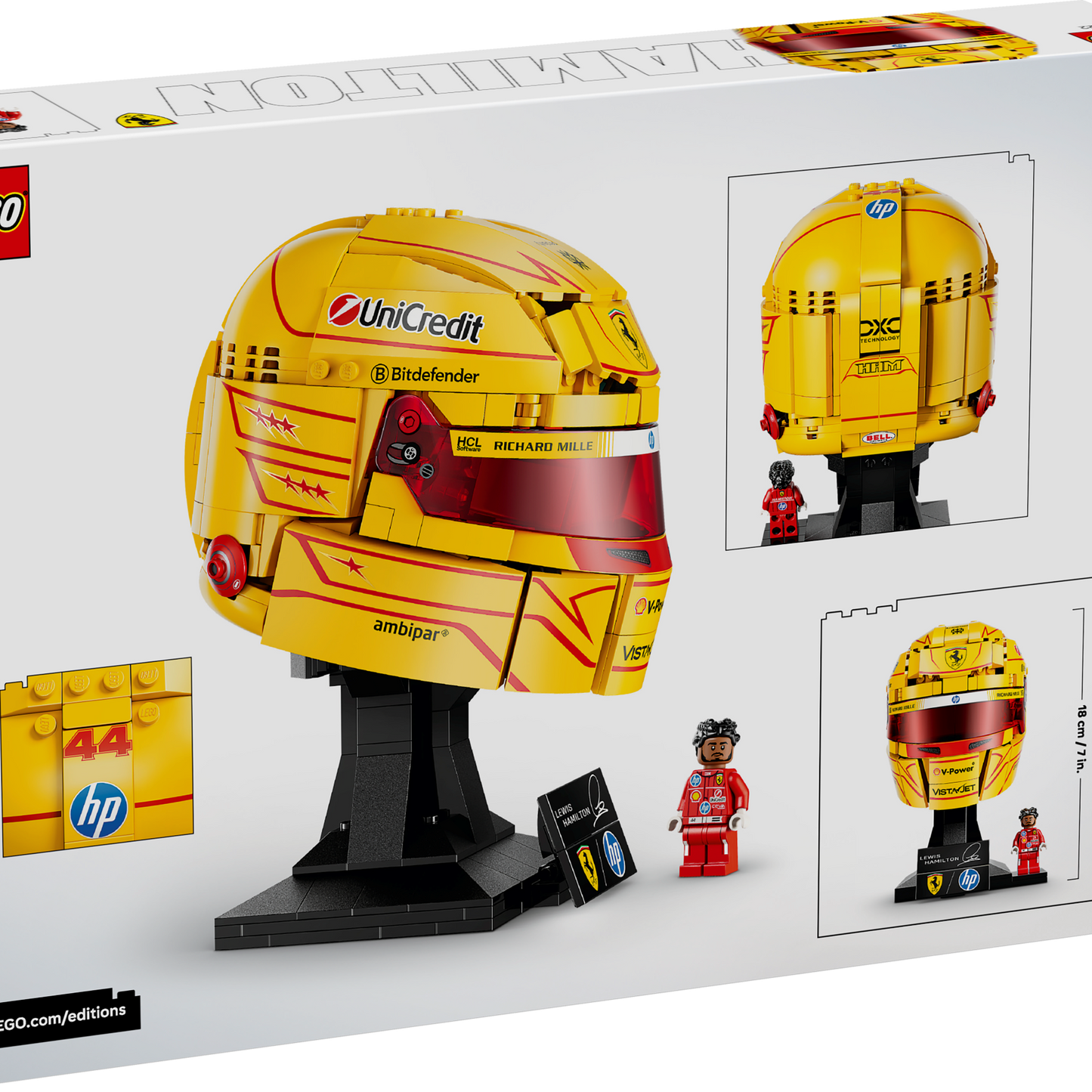 LEGO Scuderia Ferrari HP Lewis Hamilton Helmet (43022)
