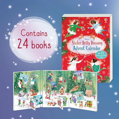 Sticker Dolly Dressing Advent Calendar: A Festive Advent Calendar Collection of Dress Up Sticker Dolls, Puzzles, and other Activity Books - Medaid International