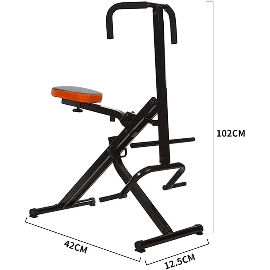Foldable Full-Body Squat & Ride Trainer – 4-in-1 Home Fitness Machine for Legs, Hips, and Core