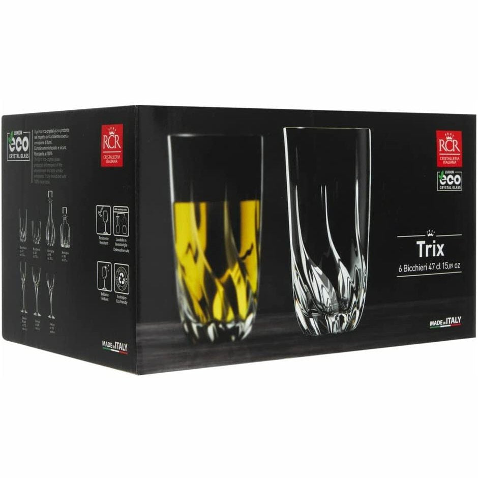 RCR trix HB tumbler set of 6 - 44cl