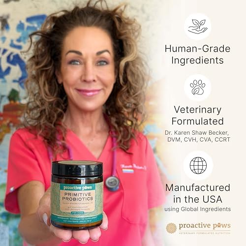 PROACTIVE PAWS Primitive Probiotics for Dogs – Species-Specific & Soil-Based Dog Probiotic Supplement for Gut Health, Digestion, Immune & Calming Support|B0GD73LHB9