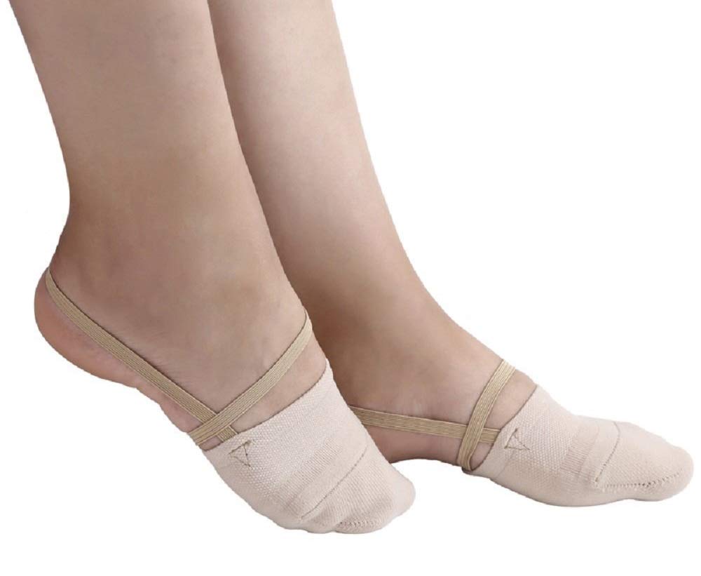 RGPros Knitted Half Sole Toe Shoes Socks for Professional Rhythmic Gymnastic Competition or Ballet Dance (S, 1 Pair) - Medaid International